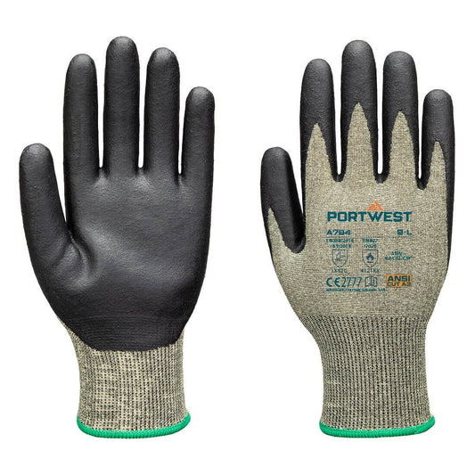 FR Arc Cut C18 Level 2 Glove, L, R, Green/Black