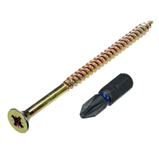 Orbix 10 x 3 Countersunk Twin Thread Woodscrews (Pack of 100)
