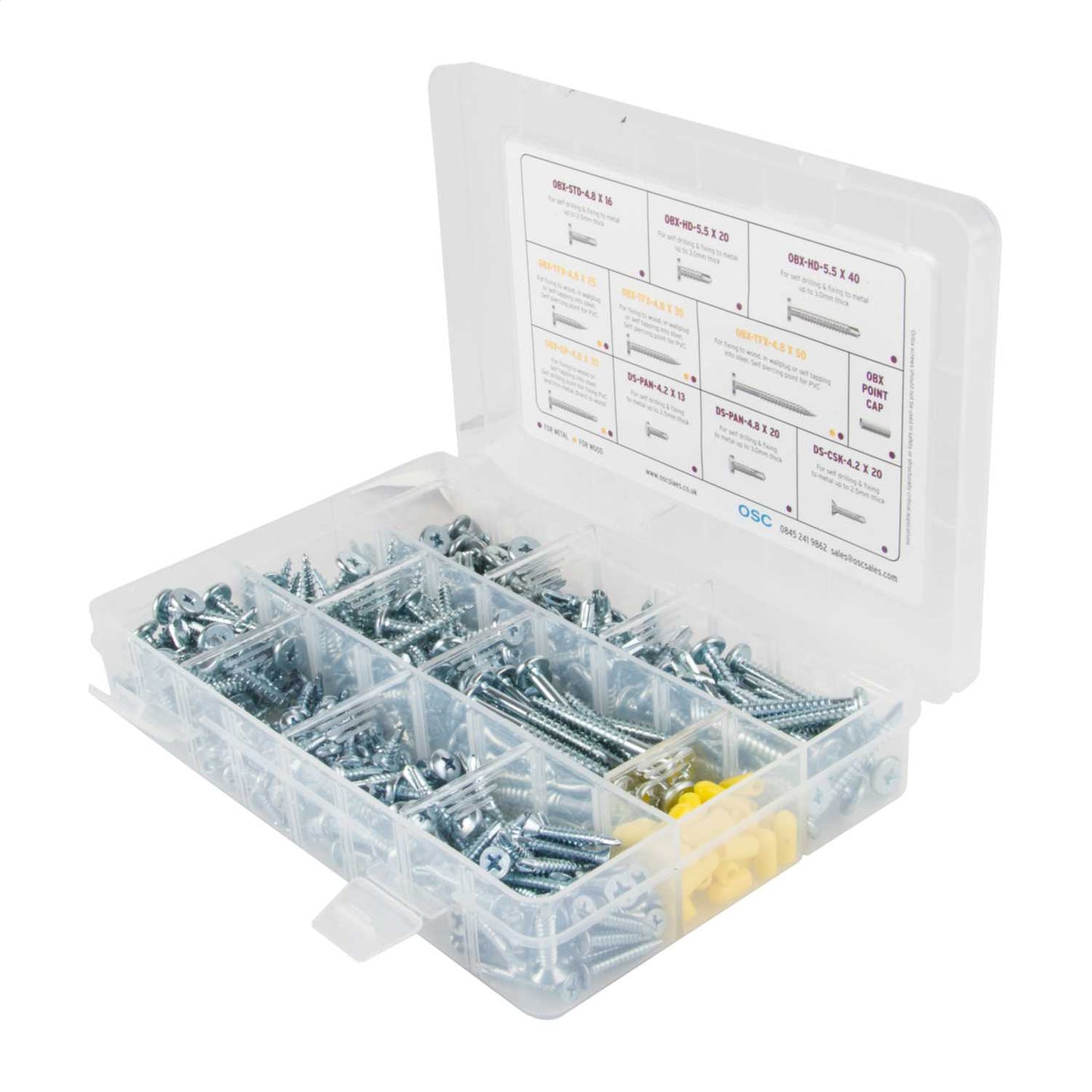 Orbix Screw Selection Pack with Metal and Wood Screws