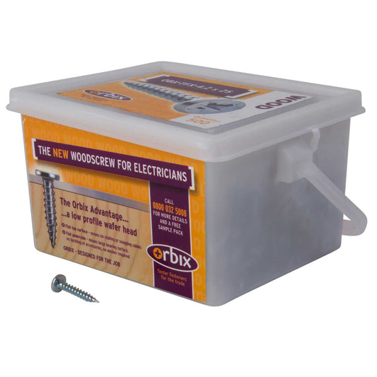 Orbix Trade Tub 8g x 25mm General Fixing Screws (Tub of 500)