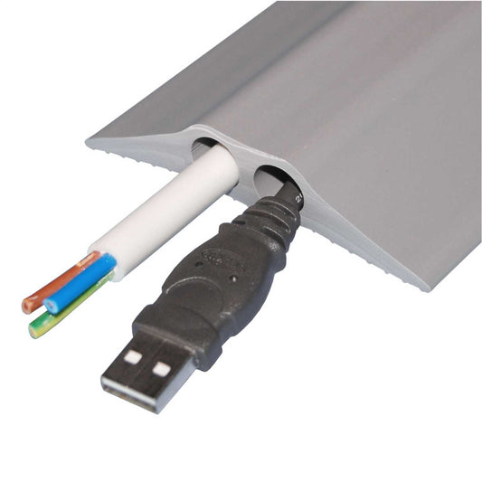 Osmor Two Hole Cable Protector Grey (9m Reel)
