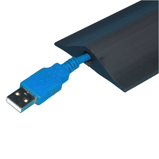 Osmor Slit Base Cable Protector for Small Cables Black (9m Reel)