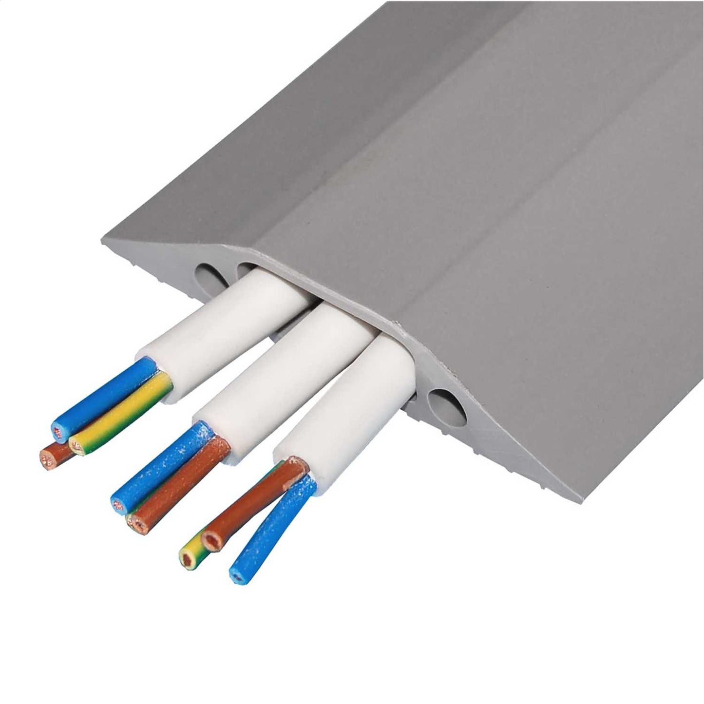 Osmor One Hole Multi Cable Protector Grey (9m Reel)