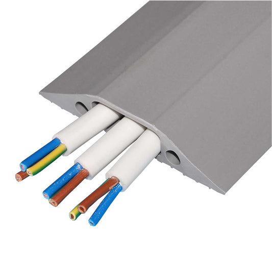 Osmor One Hole Multi Cable Protector Grey (9m Reel)