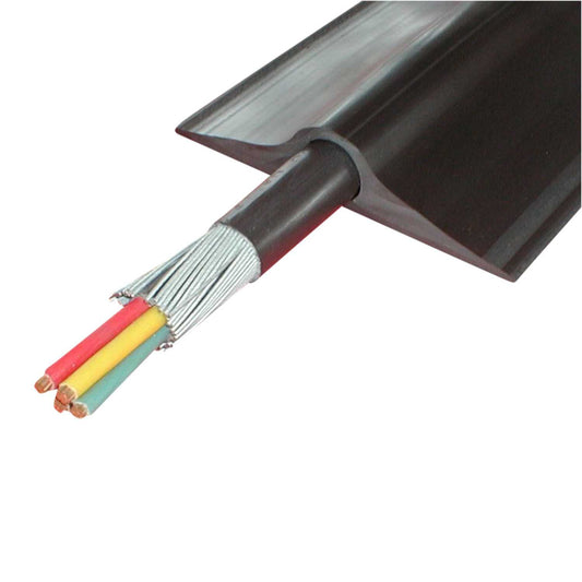 Osmor One Hole Power Cable Protector Black (5m Reel)