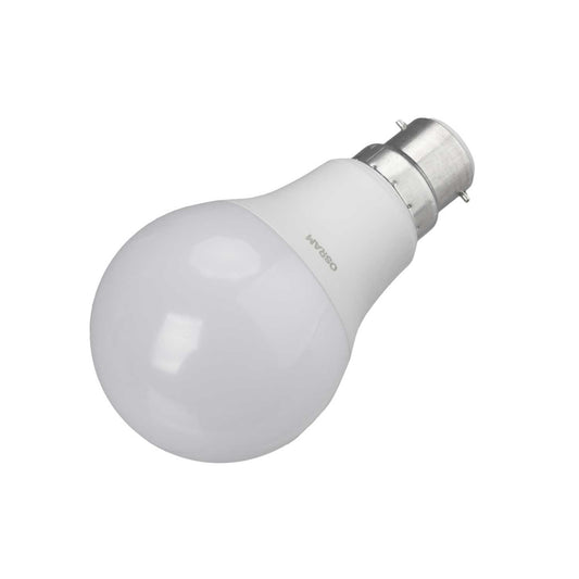 Osram 8W BC LED Non Dimmable GLS Lamp Opal 4000K (Pack of 3)