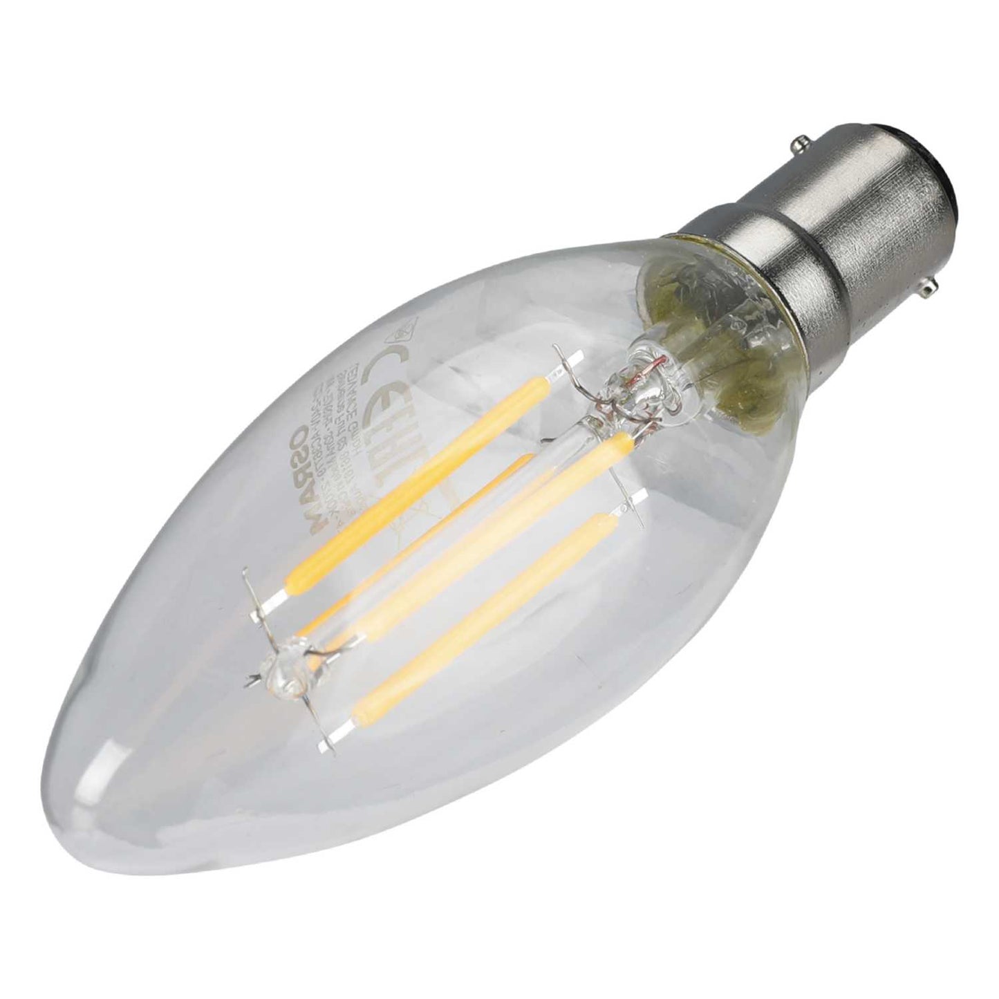 Ledvance Classic 4W SBC LED Non Dimmable Filament Candle Lamp Clear 2700K