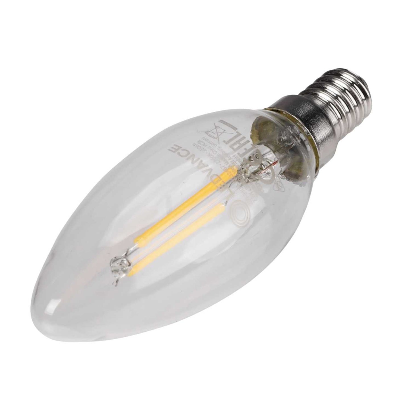 Ledvance Performance Class 2.5W SES LED Non Dimmable Candle Filament Lamp 2700K