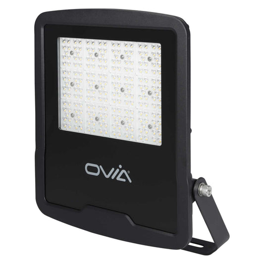 Ovia Inceptor Ace 100W LED Asymmetric Floodlight with Photocell Black 4000K