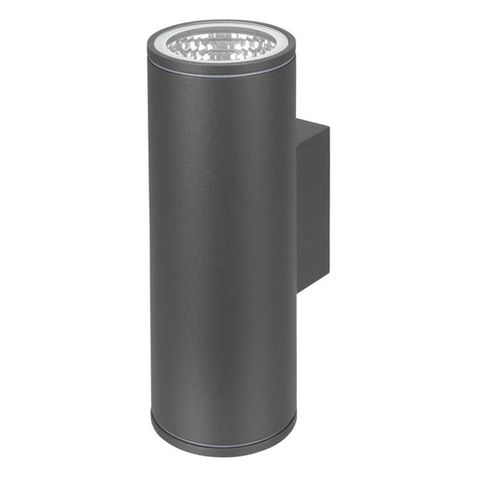Ovia Verta 12W LED Cylindrical Up / Down Led Wall Light Grey 4000K