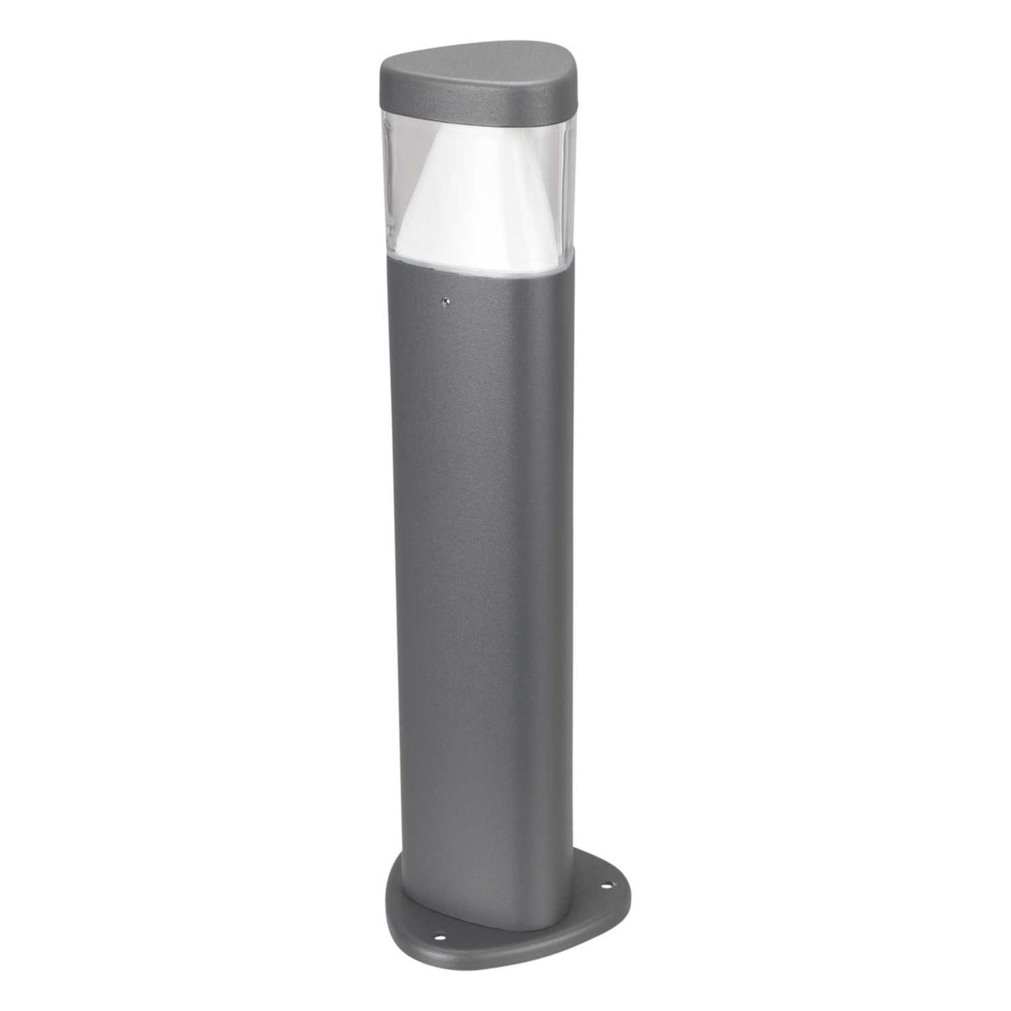 Ovia Tribus 7W LED Triangular Mini Bollard Grey 3000K