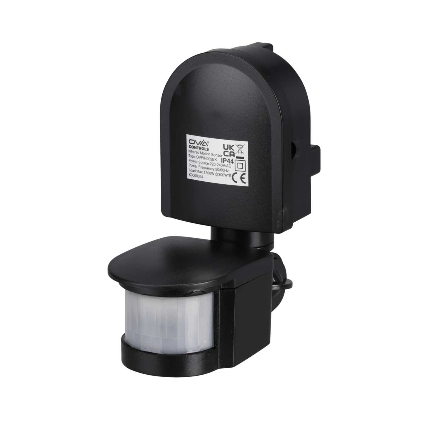 Ovia 180° Multi-Directional PIR Motion Detector IP44 Black