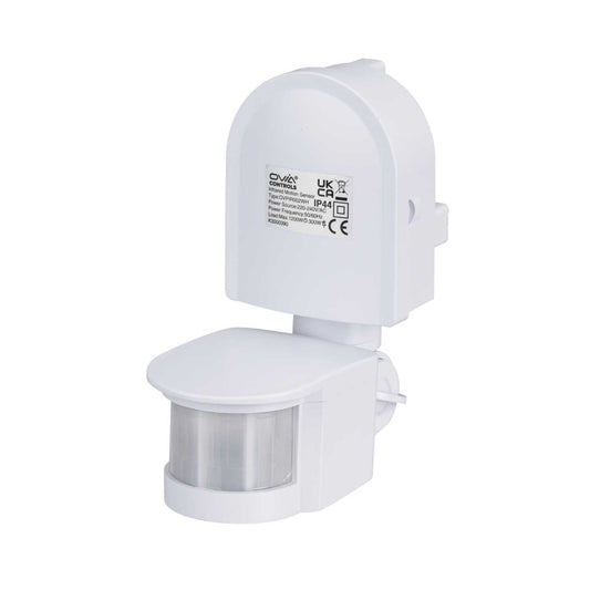 Ovia 180° Multi-Directional PIR Motion Detector IP44 White