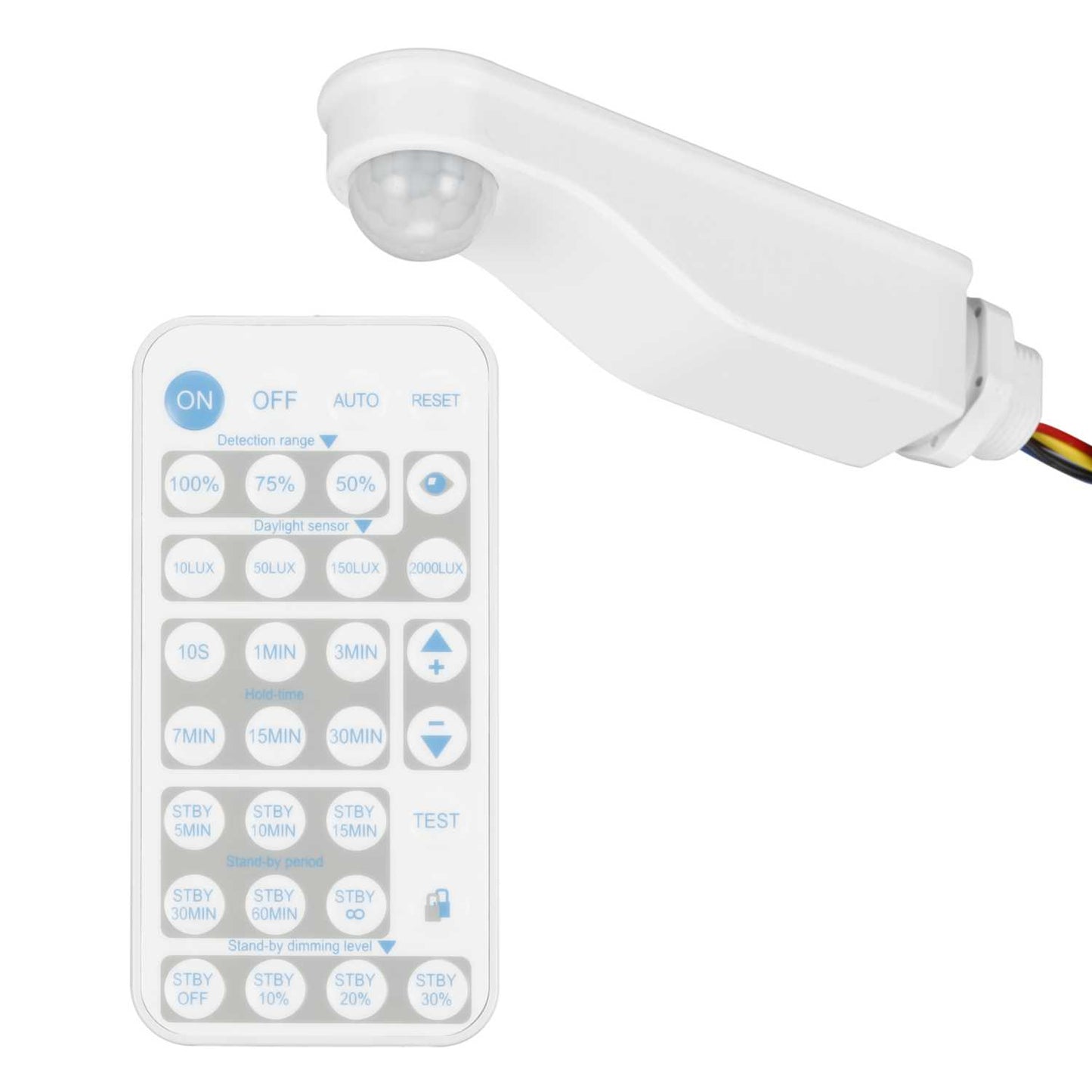 Ovia Batten Mounted 1-10V Dimmable PIR Occupancy Sensor IP65 with Remote