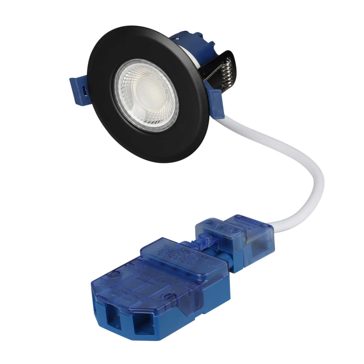 Ovia Inceptor Milli 4W / 6.4W LED Fire Rated Tri-Colour Dimmable Downlight Black