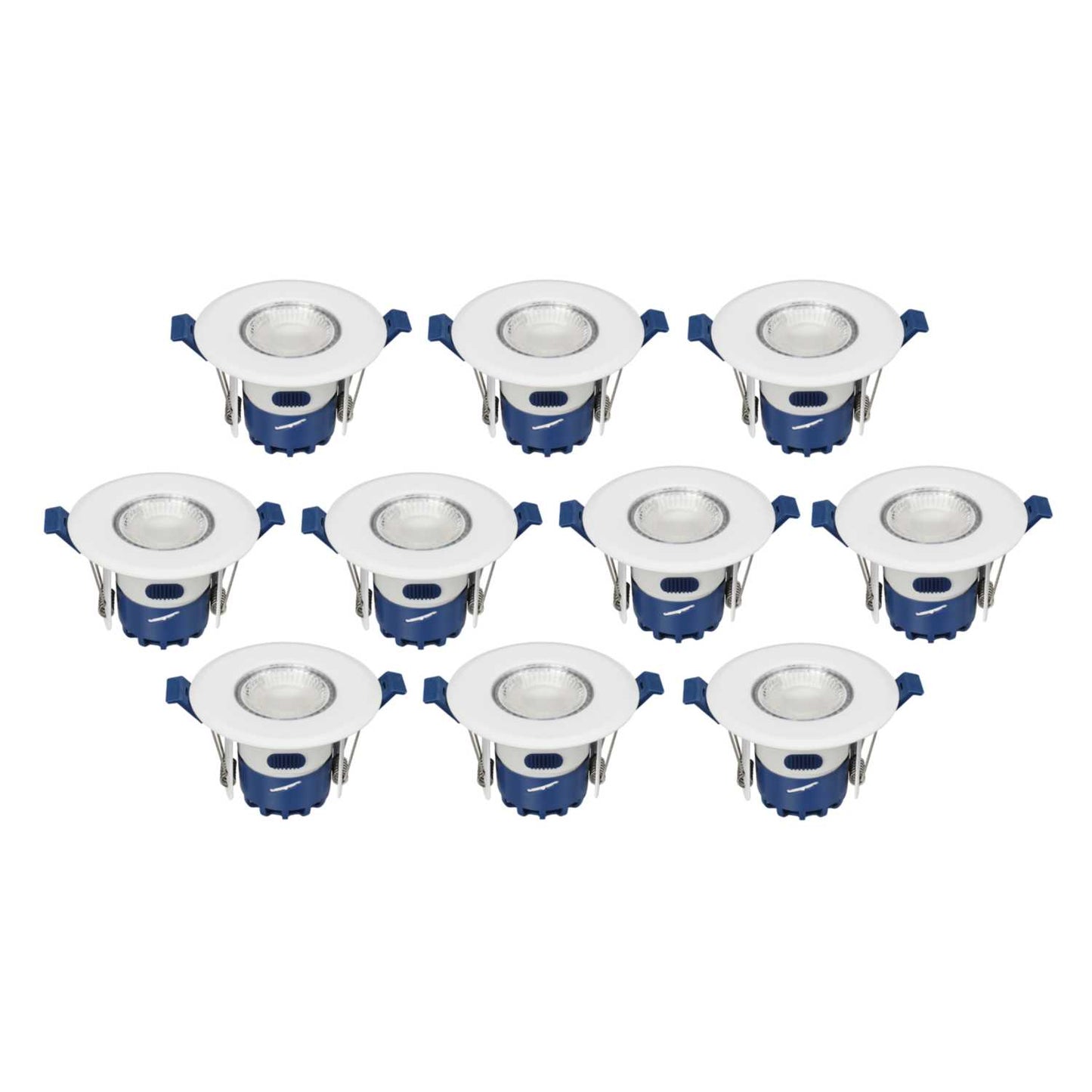 Ovia Inceptor Milli 4W / 6.4W LED CCT Dimmable Fire Rated Downlight White (Pack of 10)