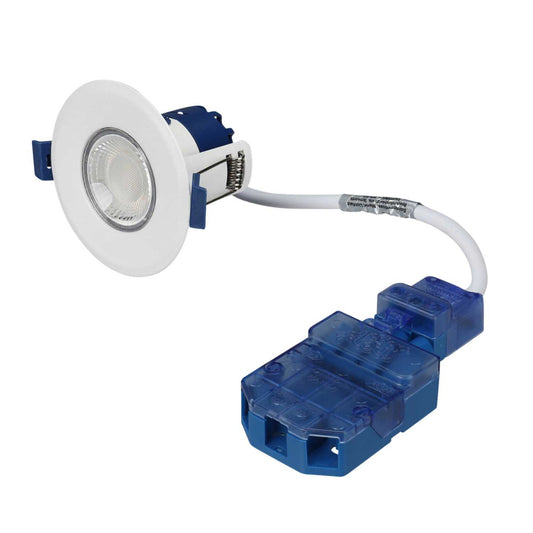 Ovia Inceptor Milli 4W / 6.4W LED Fire Rated Tri-Colour Dimmable Downlight White