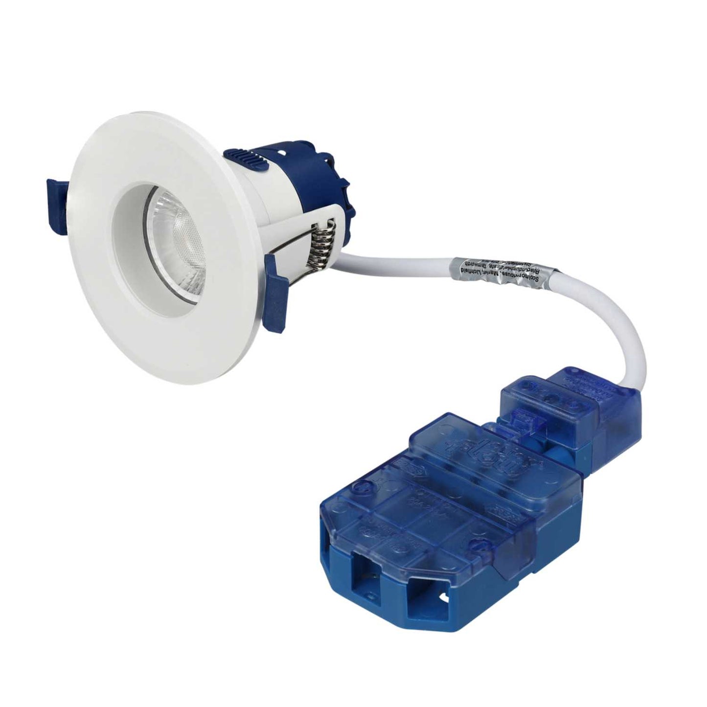 Ovia Inceptor Milli 4W / 6.4W LED Fire Rated Tri-Colour Dimmable Downlight White with White Baffle
