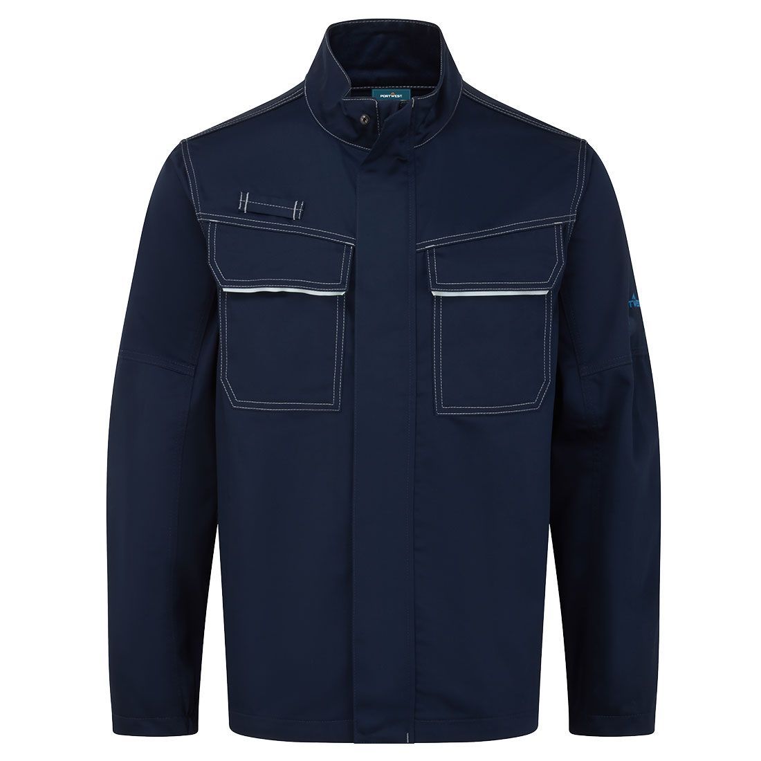 Bizweld Work FR Jacket , 4XL, R, Navy