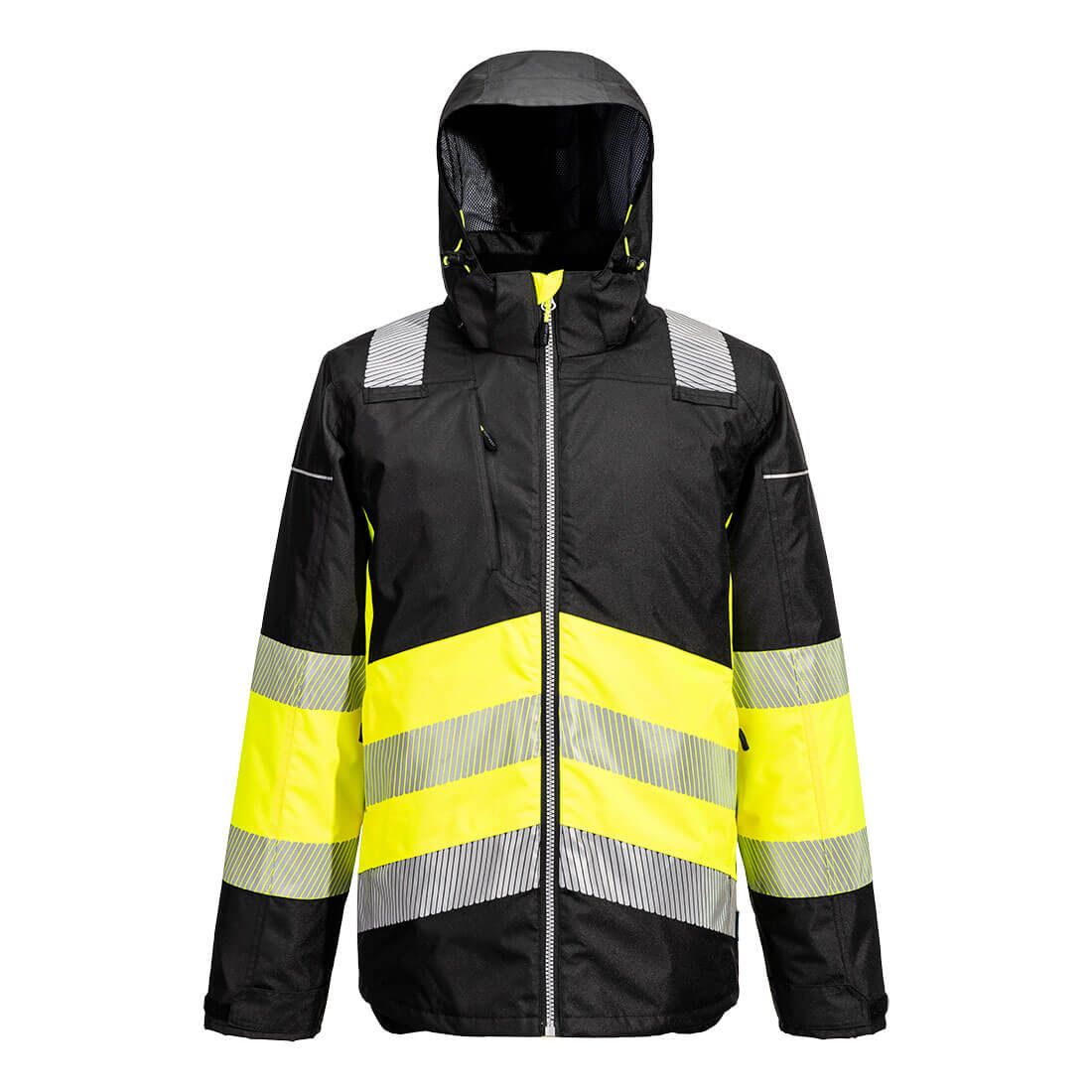 PW3 Hi-Vis Class 1 Winter Jacket, 4XL, R, Yellow/Black