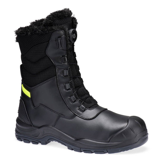 Steel Leather Winter High Boot S3L SC HRO CI SR, 35, R, Black