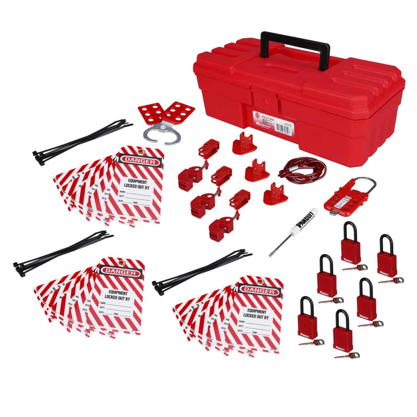 Panduit 34 Piece Contractor Lockout Kit