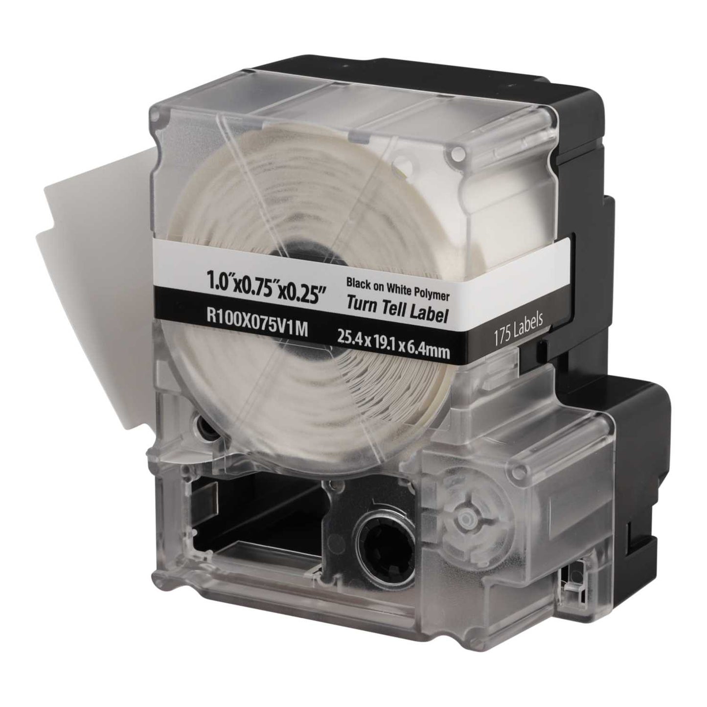 Panduit PXE™ 25.4mm x 19.1mm Turn-Tell Label White / Clear (Roll of 175)