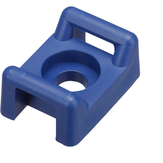 Panduit 22mm x 15.6mm Metal Detectable Cable Tie Mount Dark Blue (Pack of 100)