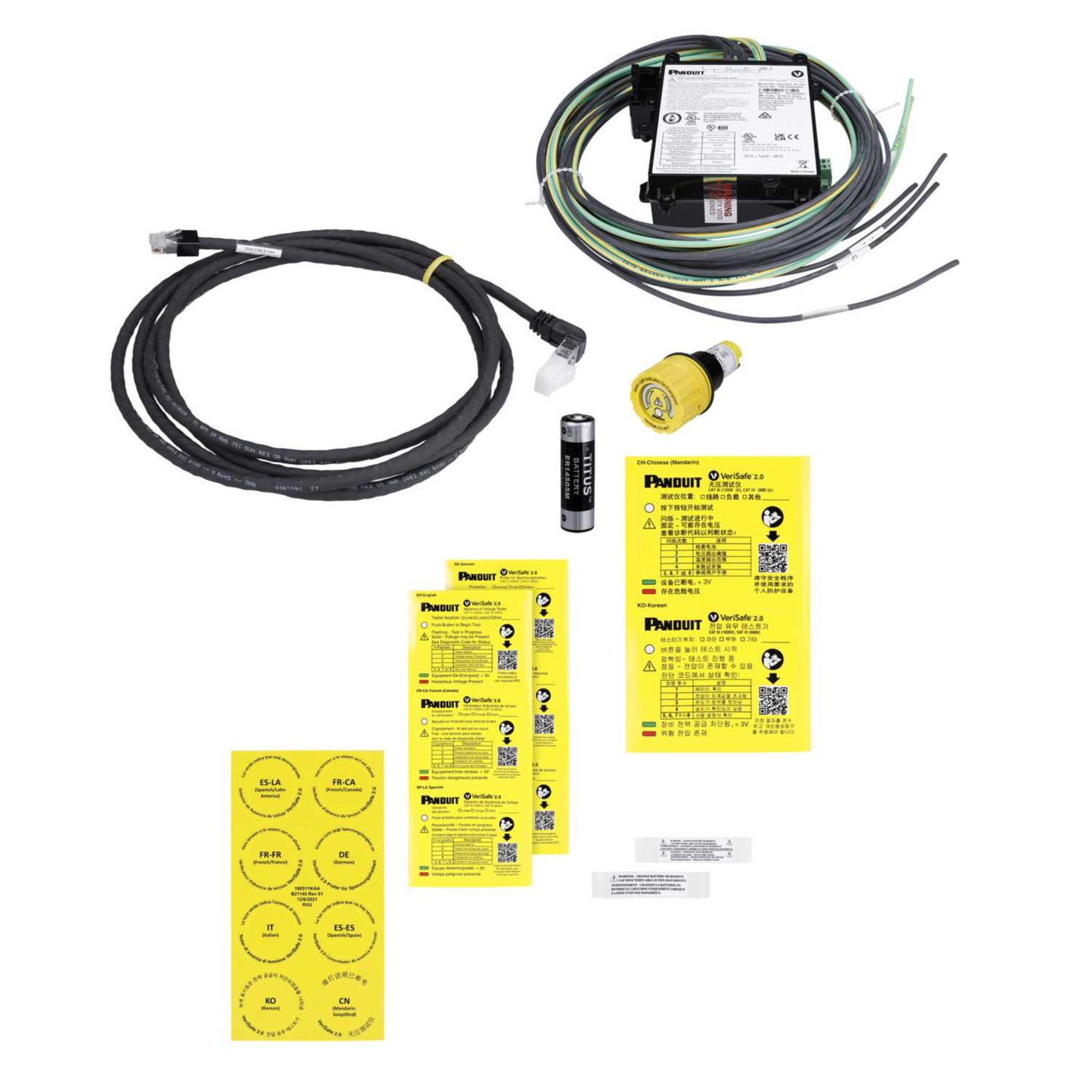 Panduit VeriSafe 2.0 Three Phase AVT Battery Indicator with 2.4m System Cable