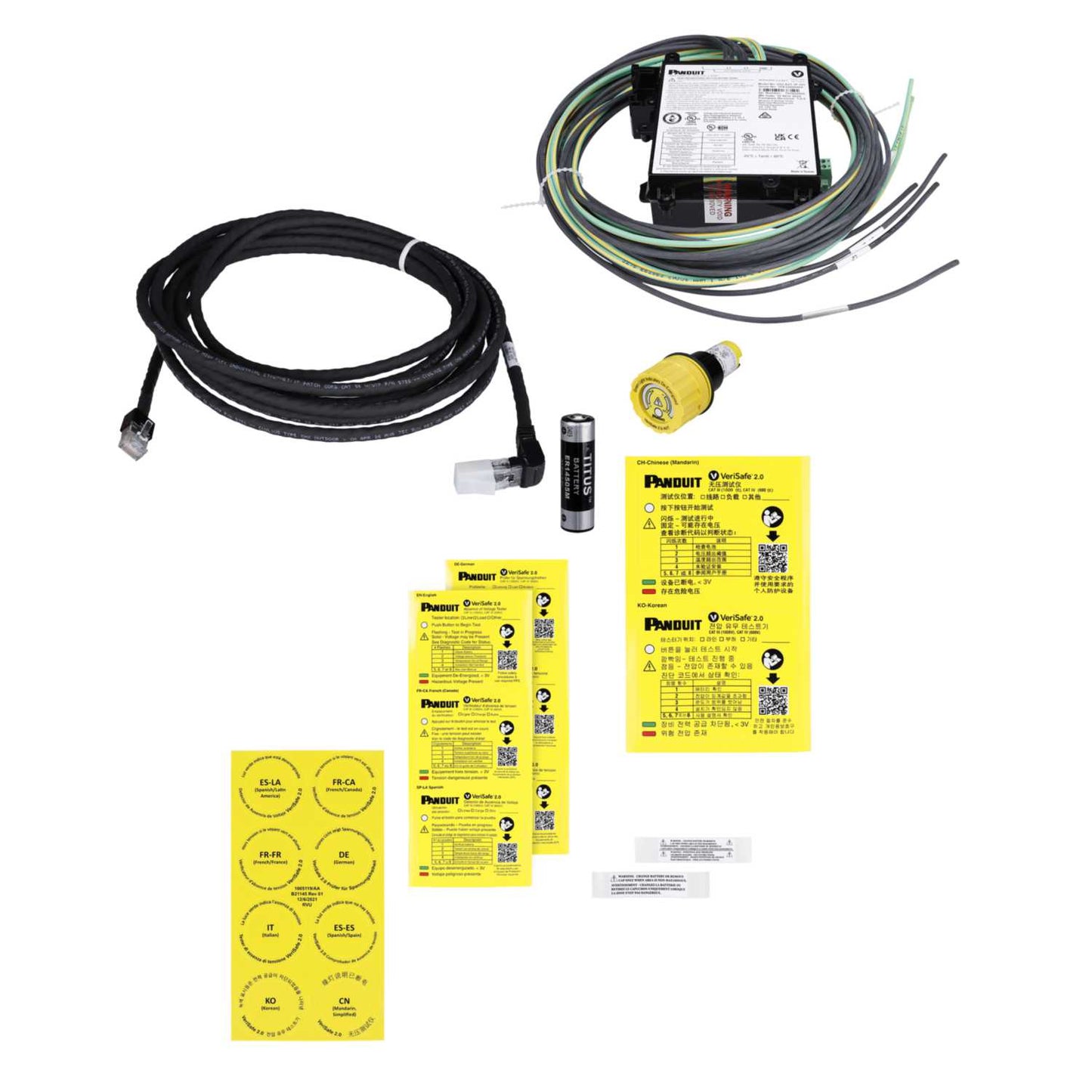 Panduit VeriSafe 2.0 Three Phase AVT Battery Indicator Tester with 4.8m System Cable