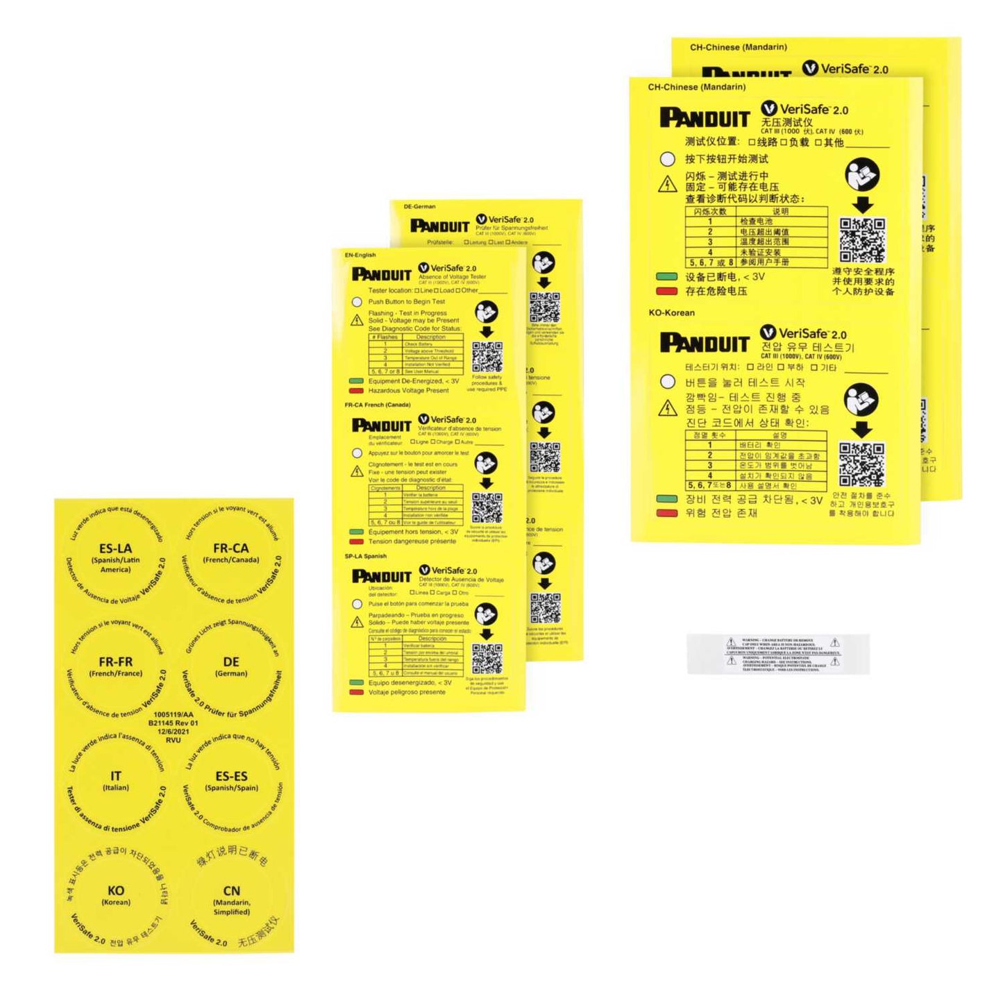Panduit VeriSafe 2.0 AVT Faceplate and Instruction Labels