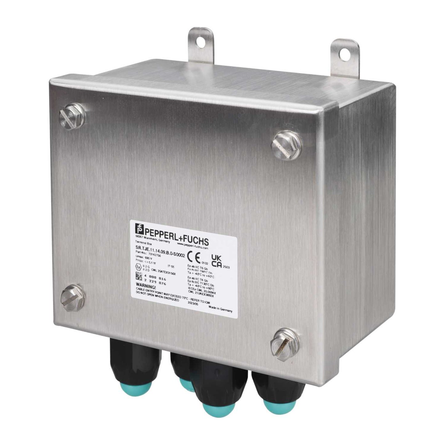 Pepperl & Fuchs Zone 1 Ex Junction Box with 6 x UT6 Terminals Stainless Steel