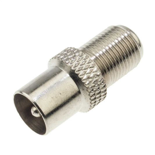 All Metal F to Coaxial Adaptor (Sold in 1's)