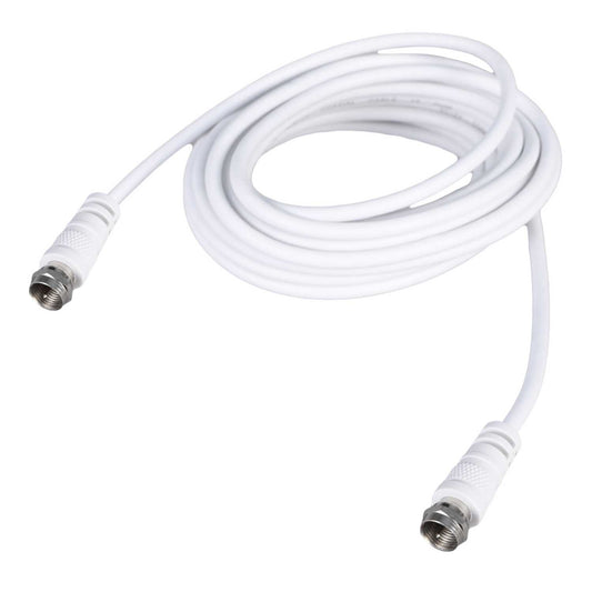 Philex 5m F Plug to F Plug Satellite Lead White