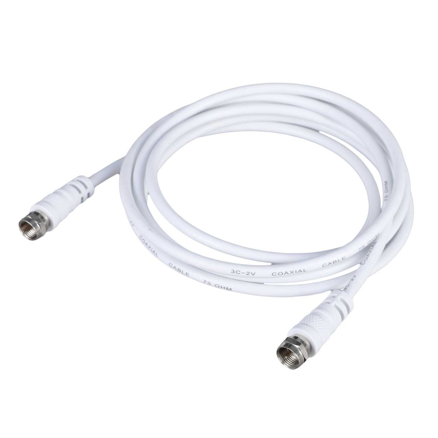 Philex 1.5m F Plug to F Plug Satellite Lead White
