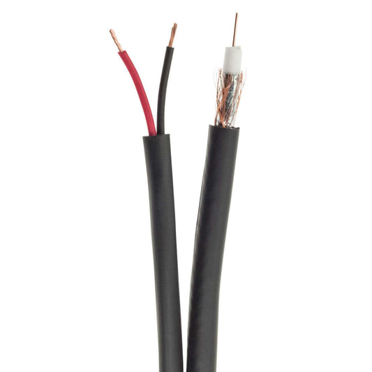 Philex Security RG59 Cctv Shotgun Coaxial and 2 Core Power Cable (100m Drum)