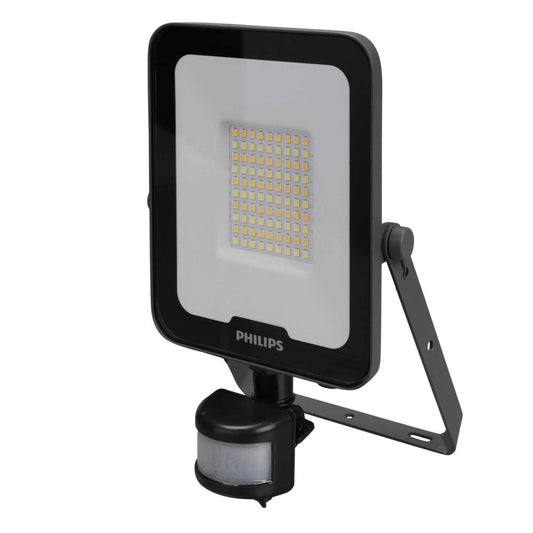 Philips Ledinaire All-in 30W LED Tri-Colour Floodlight with PIR Black