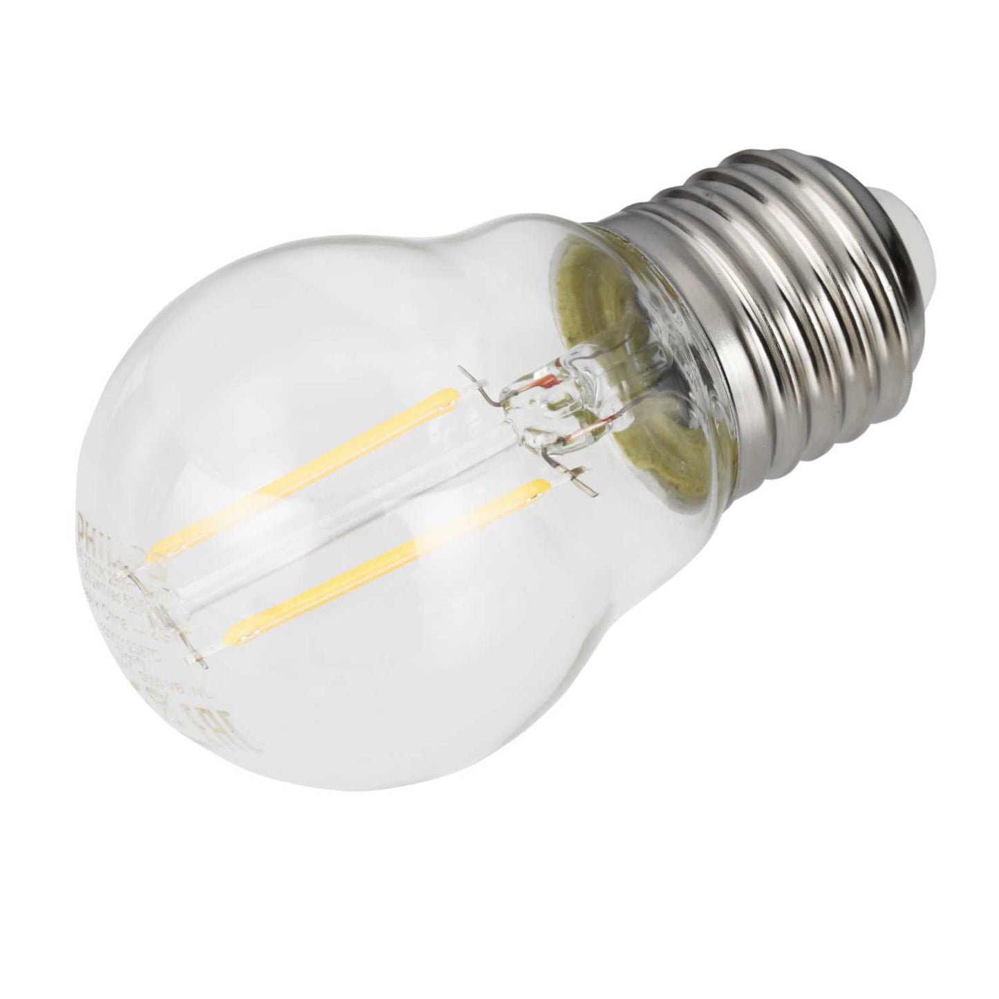 Philips CorePro 2W ES LED Non Dimmable Filament Golf Ball Lamp 2700K