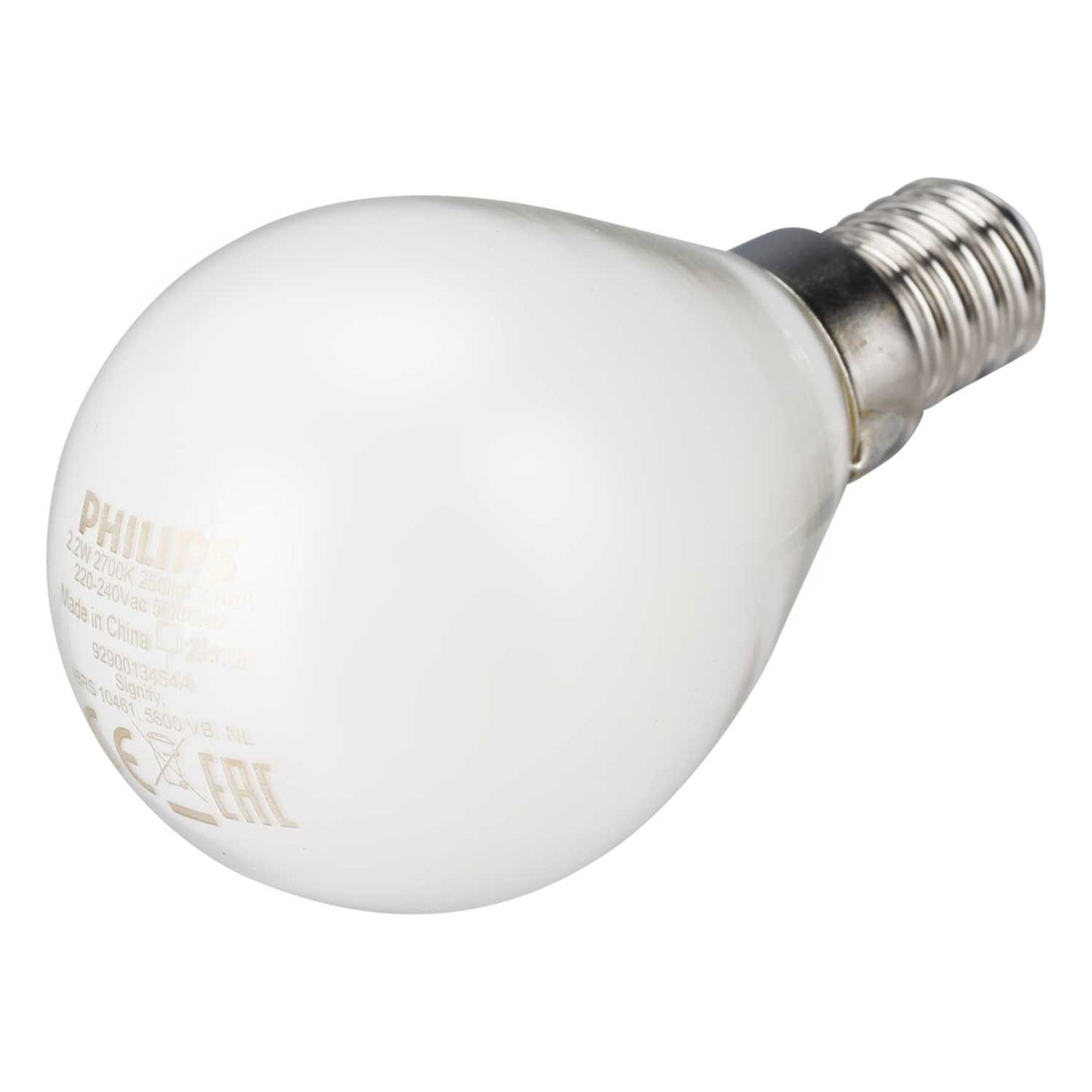 Philips CorePro 2.2W SES LED Non Dimmable Golf Ball Lamp Opal 2700K