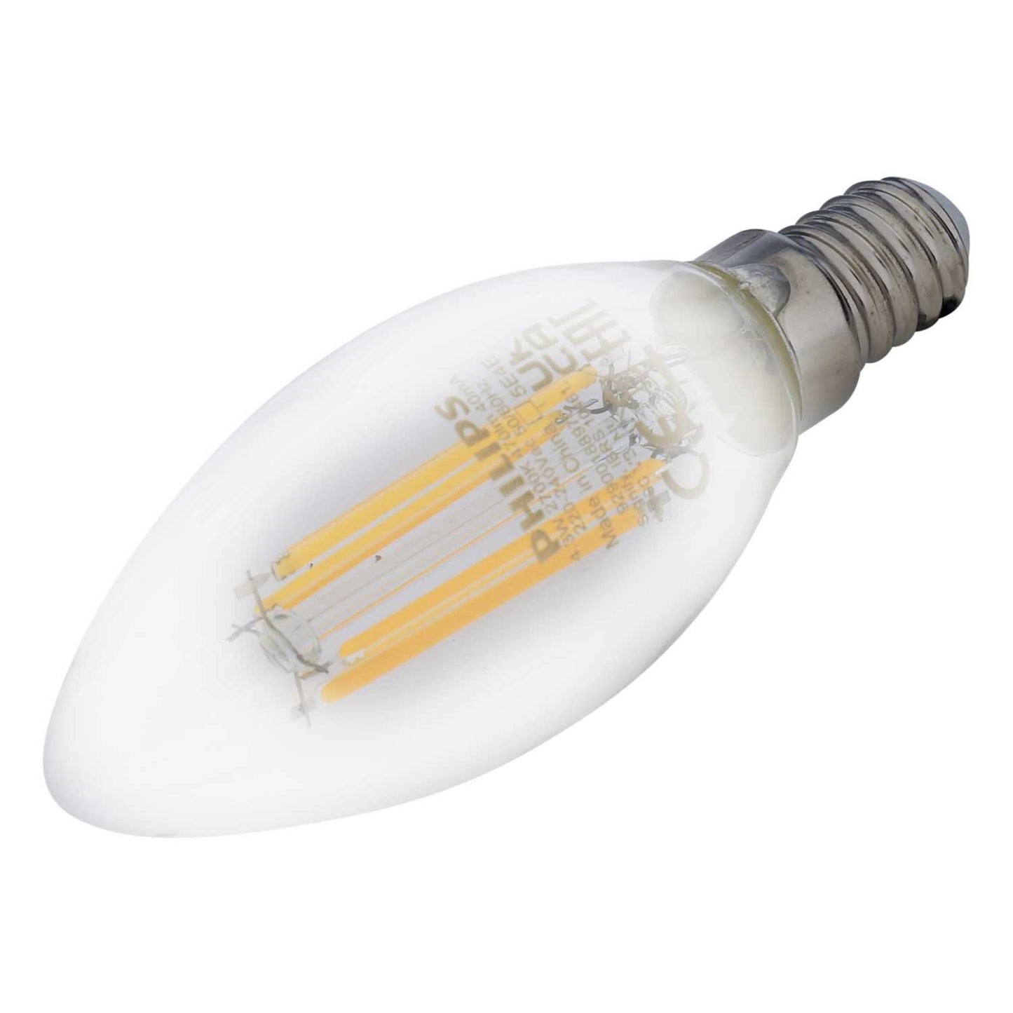 Philips CorePro 4.3W SES Non Dimmable Candle Lamp Clear 2700K