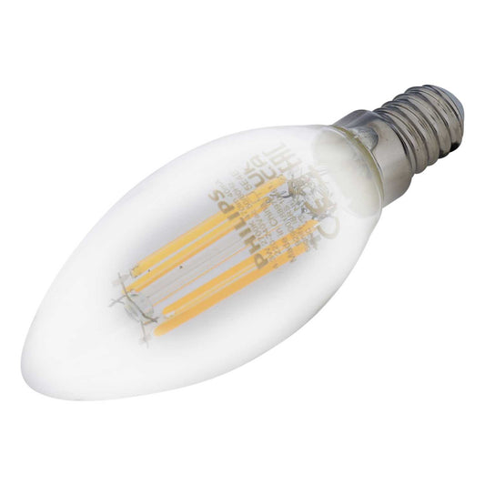 Philips CorePro 4.3W SES Non Dimmable Candle Lamp Clear 2700K