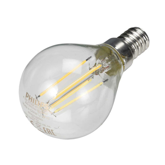 Philips CorePro 4.3W SES LED Non Dimmable Filament Golf Ball Lamp 2700K