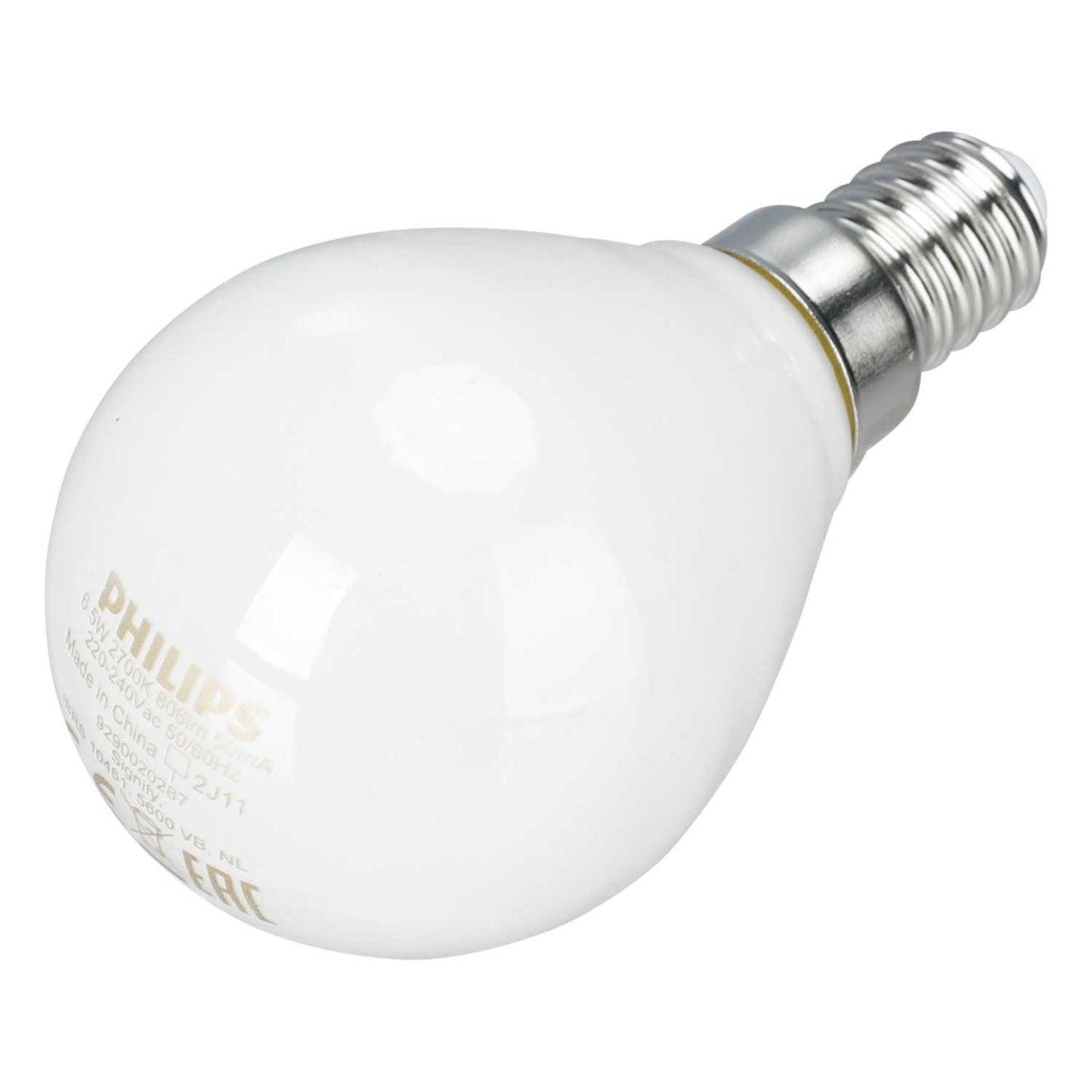 Philips CorePro 6.5W SES LED Non Dimmable Golf Ball Lamp Opal 2700K