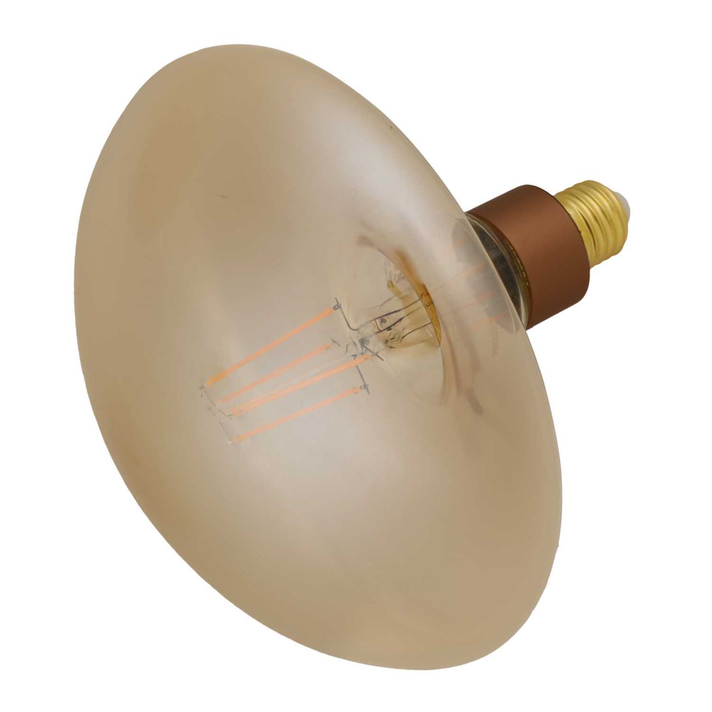 Philips Classic 5.5W E27 LED Non Dimmable Mushroom Lamp Gold 1800K