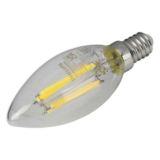 Philips Master DimTone 3.4W SES LED Dimmable Filament Candle Lamp 2200 - 2700K