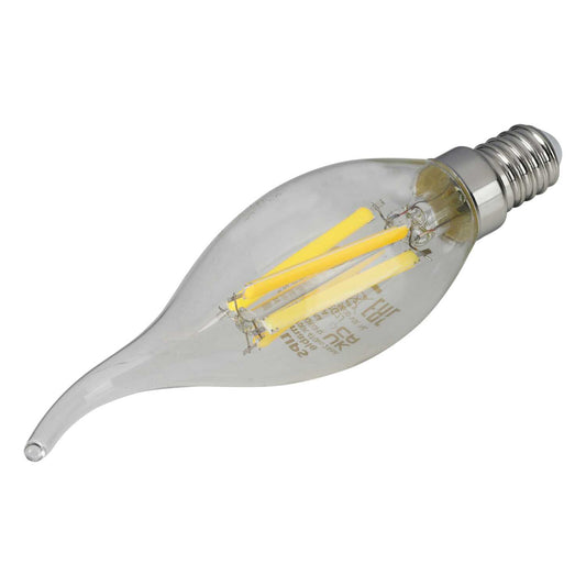 Philips Master DimTone 3.4W SES LED Dimmable Bent Tip Filament Candle Lamp 2200 - 2700K