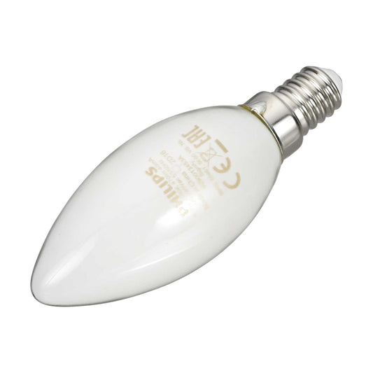 Philips CorePro 4.3W SES LED Non Dimmable Filament Candle Lamp Opal 2700K