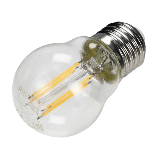 Philips CorePro 4.3W ES LED Non Dimmable Filament Golf Ball Lamp 2700K