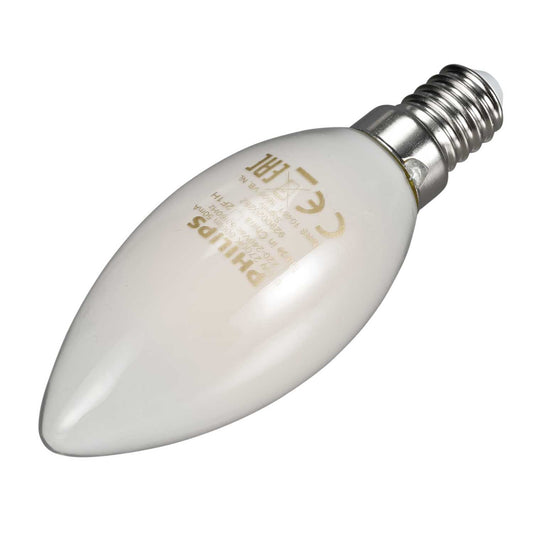 Philips CorePro 6.5W SES LED Non Dimmable Filament Candle Lamp Opal 2700K