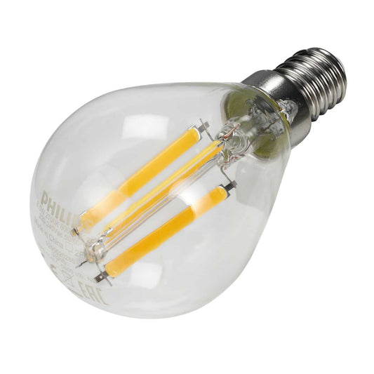 Philips CorePro 6.5W SES LED Non Dimmable Filament Golf Ball Lamp 2700K